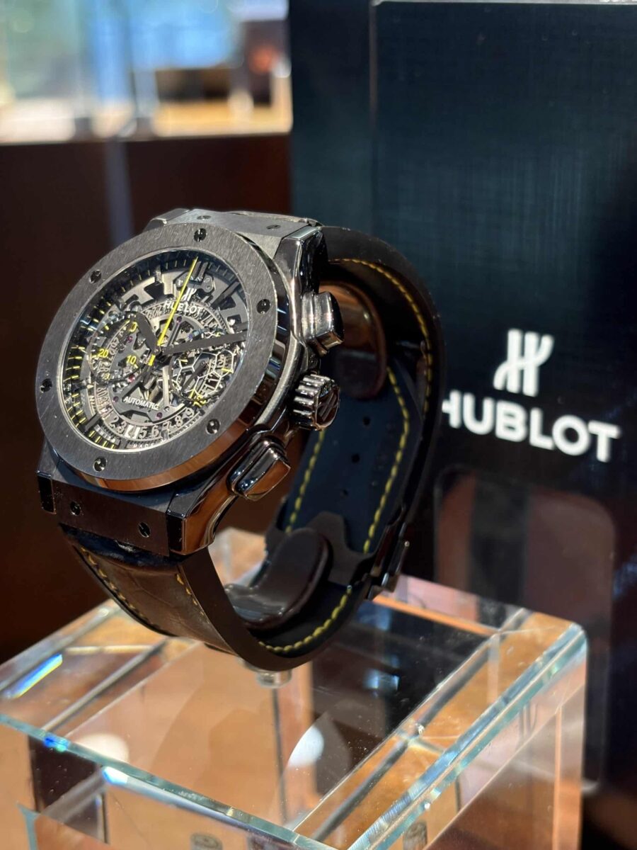 Hublot Classic Fusion Aerofusion Pele Limited Edition 500 Units Automatic Chronograph Wristwatch 45mm | Gothelf A. Watches — 7