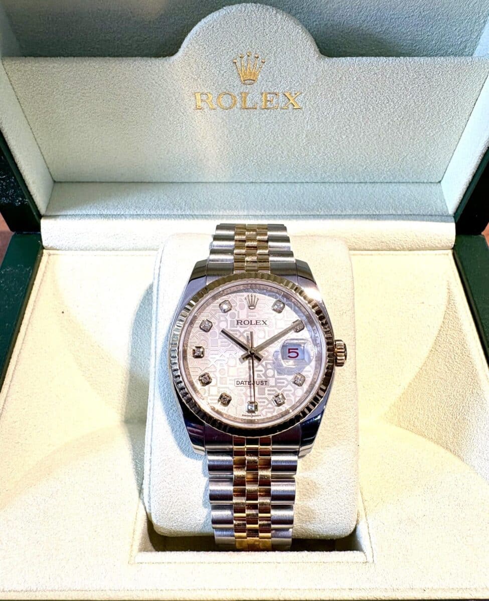 Rolex Datejust Steel and 18k Yellow Gold 36mm Computer Diamonds Dial ref.116233 Jubilee Bracelet | Gothelf A. Watches — 2