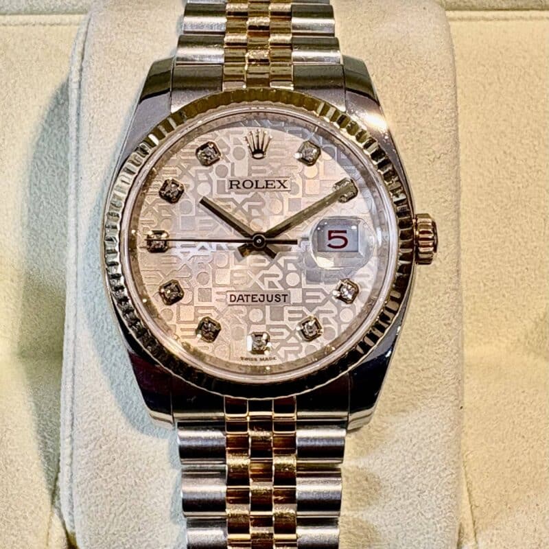 Rolex Datejust Steel and 18k Yellow Gold 36mm Computer Diamonds Dial ref.116233 Jubilee Bracelet | Gothelf A. Watches