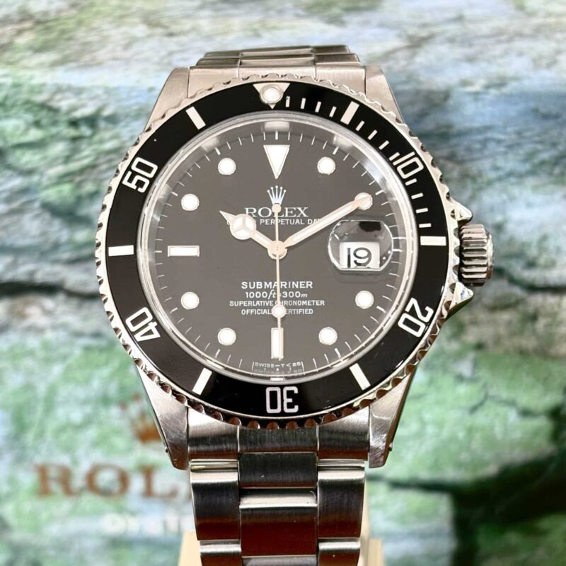 Rolex Submariner 16610 Date 1997 Tritium Dial+Rolex Papers | Gothelf A. Watches