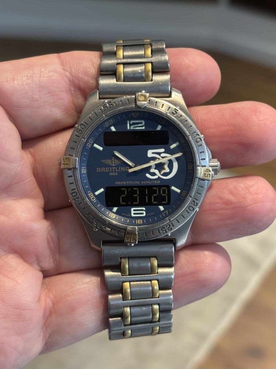 Breitling Aerospace Limited edition 50th Anniversry Israel Titanium & 18k Gold Ref.f65062 | Gothelf A. Watches — 2