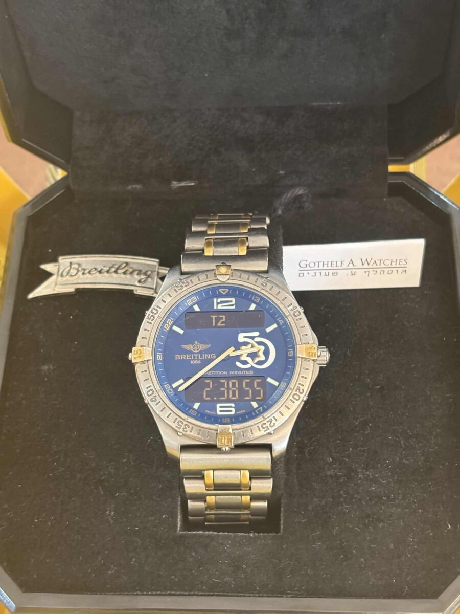 Breitling Aerospace Limited edition 50th Anniversry Israel Titanium & 18k Gold Ref.f65062 | Gothelf A. Watches