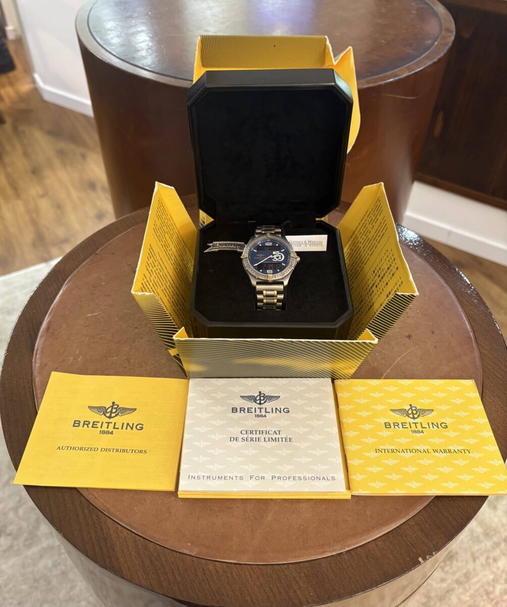 Breitling Aerospace Limited edition 50th Anniversry Israel Titanium & 18k Gold Ref.f65062 | Gothelf A. Watches — 5