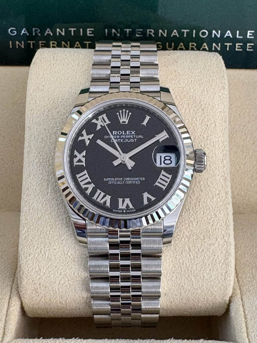 Rolex Datejust Ladies 31mm Black Dial Oyster Steel+White Gold Bezel New unworn 12/2025 5 years Rolex warranty | Gothelf A. Watches — 3