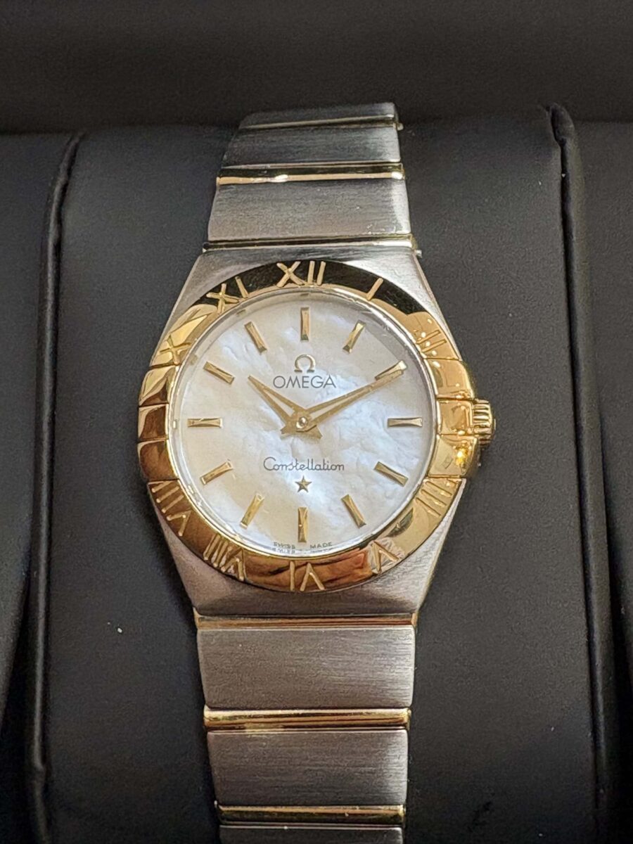 OMEGA Constellation 28mm Ladies MOP Dial Steel and 18k gold ref.131.20.28.60.05.002 | Gothelf A. Watches
