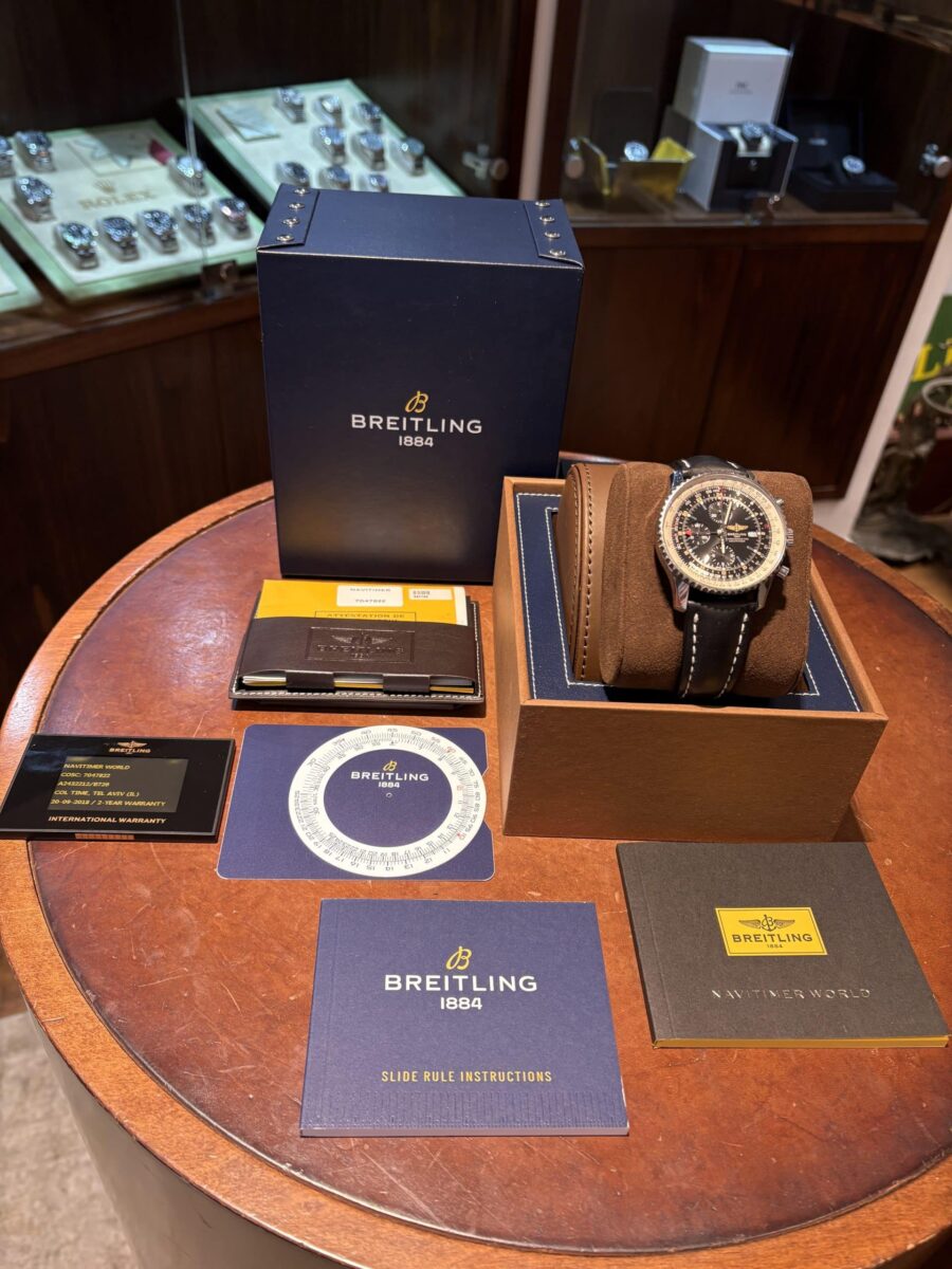 Breitling Navitimer World GMT Chronograph 46mm Pre-owned 2018 ref.A2432212 | Gothelf A. Watches — 8