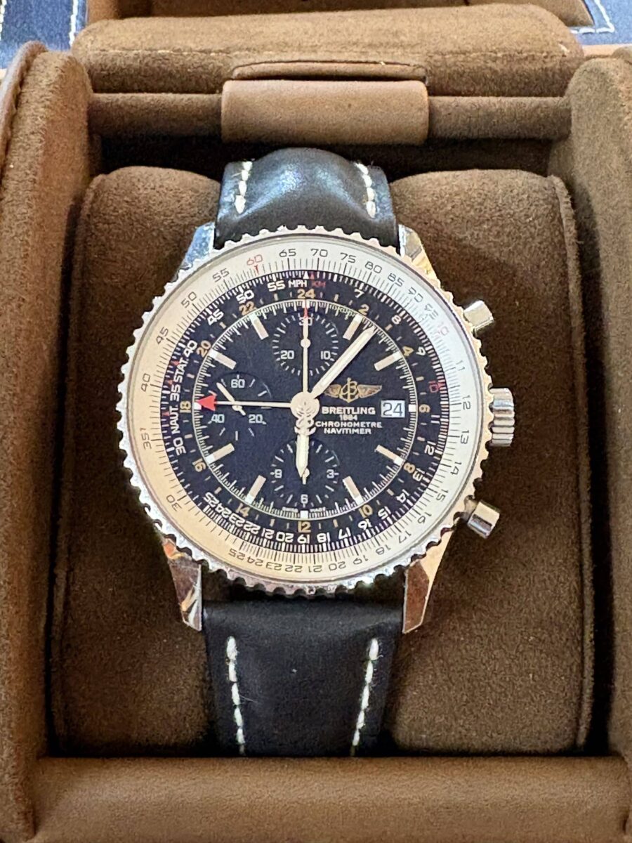 Breitling Navitimer World GMT Chronograph 46mm Pre-owned 2018 ref.A2432212 | Gothelf A. Watches — 3