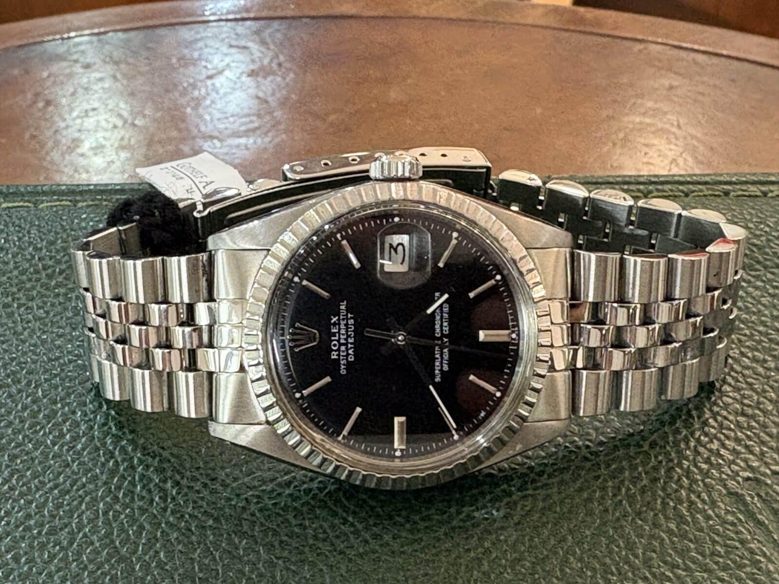 Rolex Datejust 36mm Vintage Steel Ref.1603 Black dial 1977+Papers!! | Gothelf A. Watches — 3