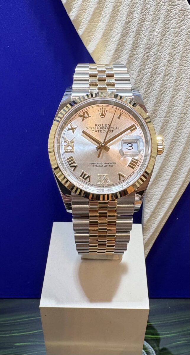 Rolex Datejust 36mm Steel & 18K Gold Diamonds Dial Jubilee Bracelet ref.126233 NEW 2025! | Gothelf A. Watches — 4