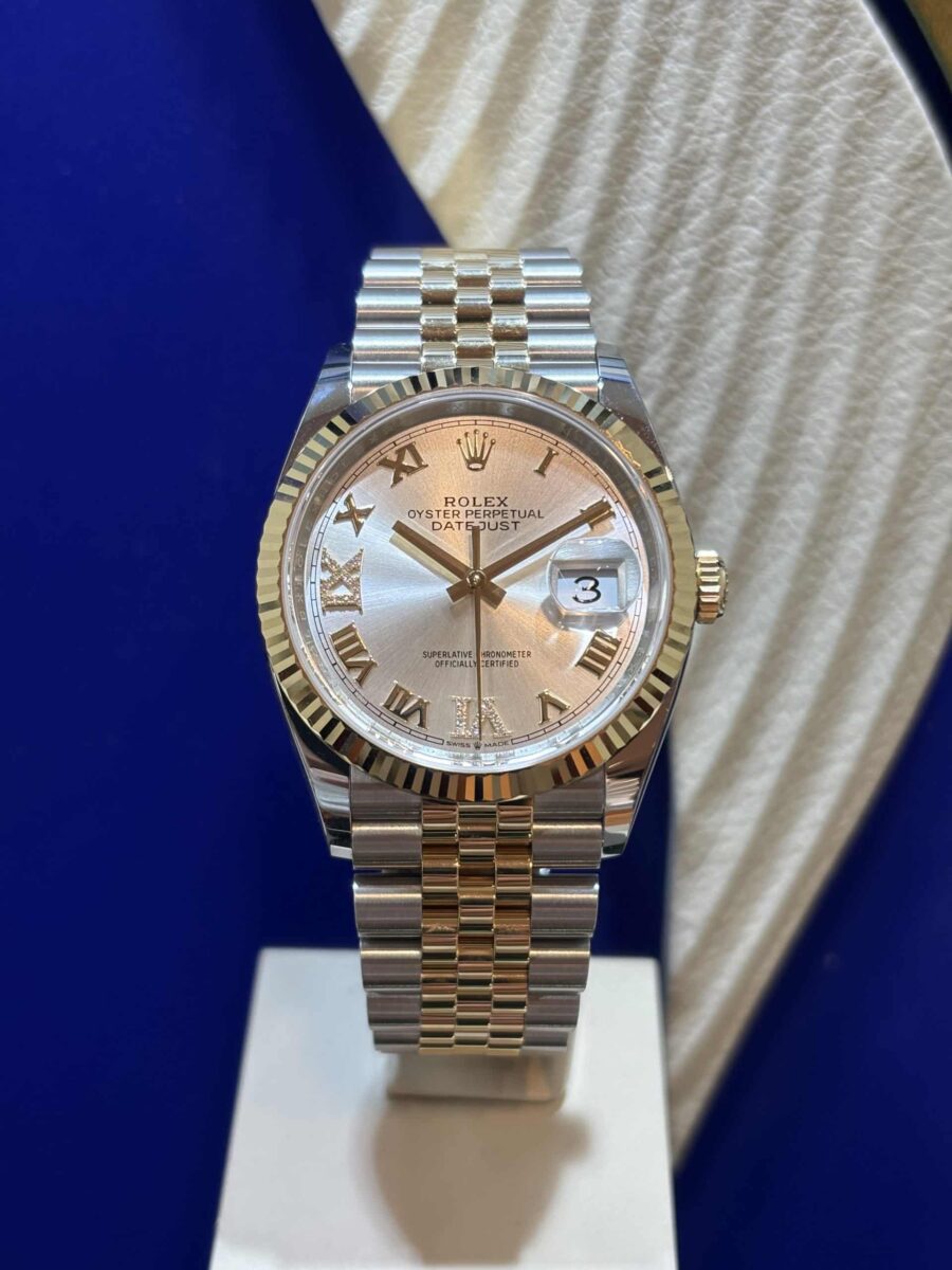 Rolex Datejust 36mm Steel & 18K Gold Diamonds Dial Jubilee Bracelet ref.126233 NEW 2025! | Gothelf A. Watches — 3