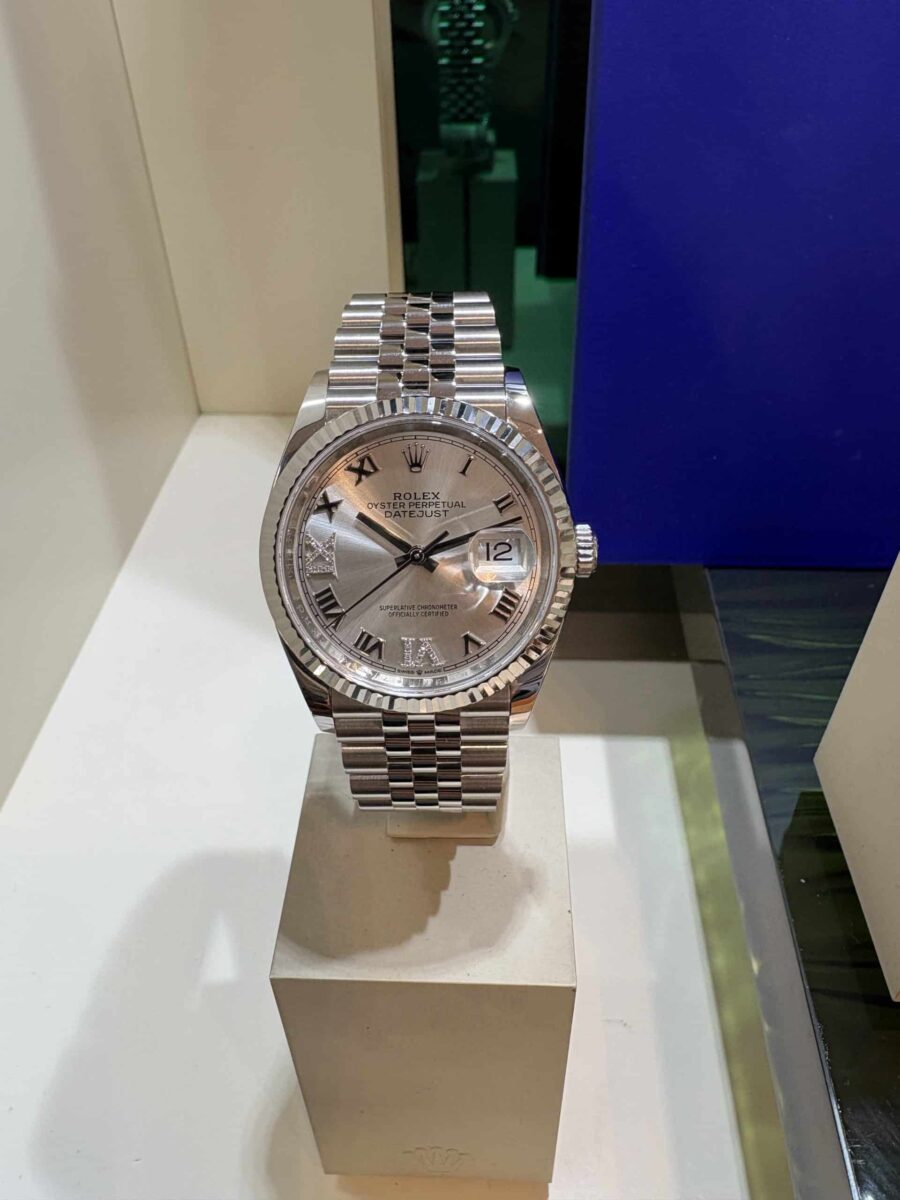 Rolex Datejust 36mm Silver Diamonds Dial Ref.126234 | Gothelf A. Watches — 3