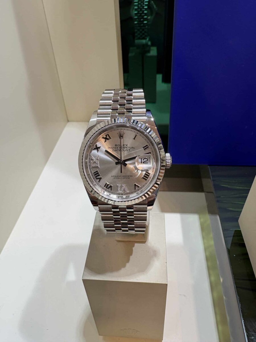 Rolex Datejust 36mm Silver Diamonds Dial Ref.126234 | Gothelf A. Watches — 5