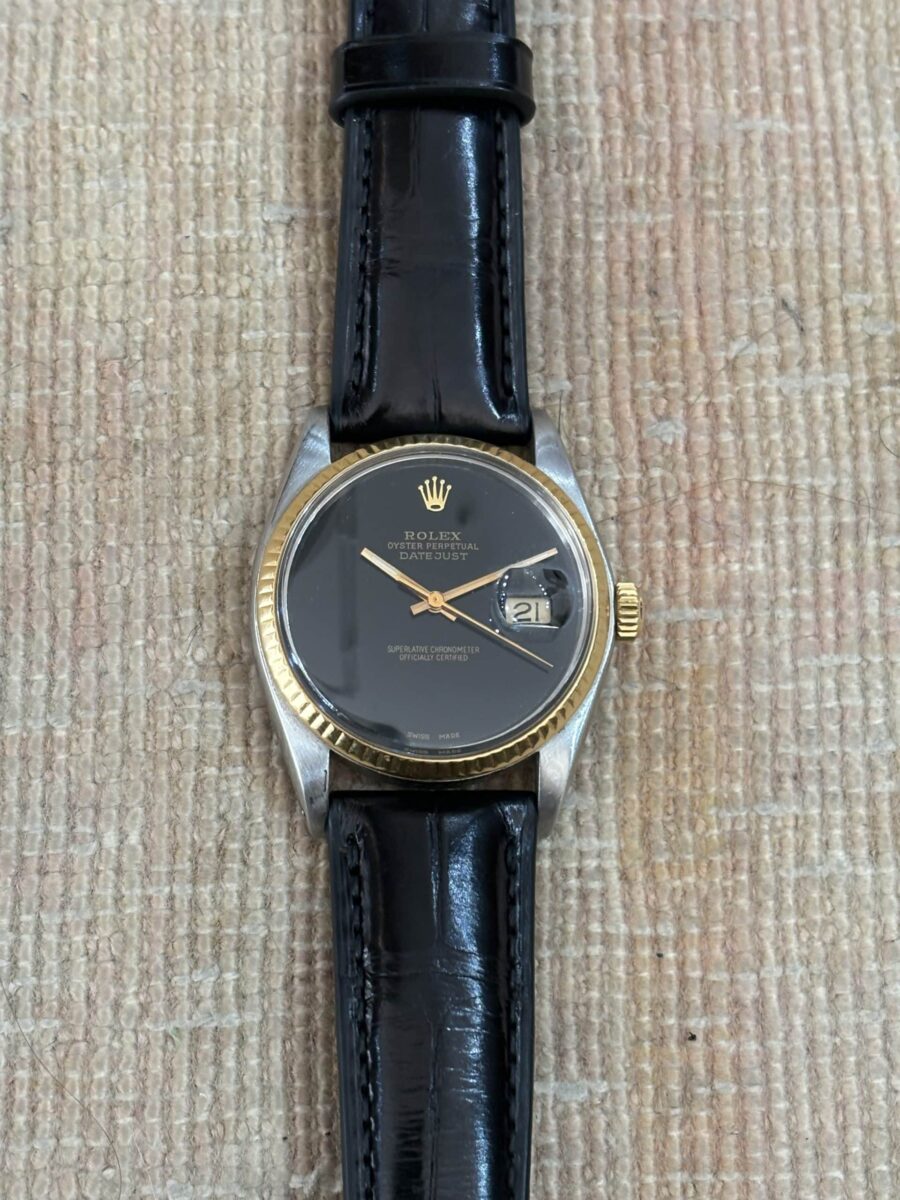Rolex Datejust Oyster 36mm steel and Yellow Gold Bezel “Onix” Dial | Gothelf A. Watches — 3