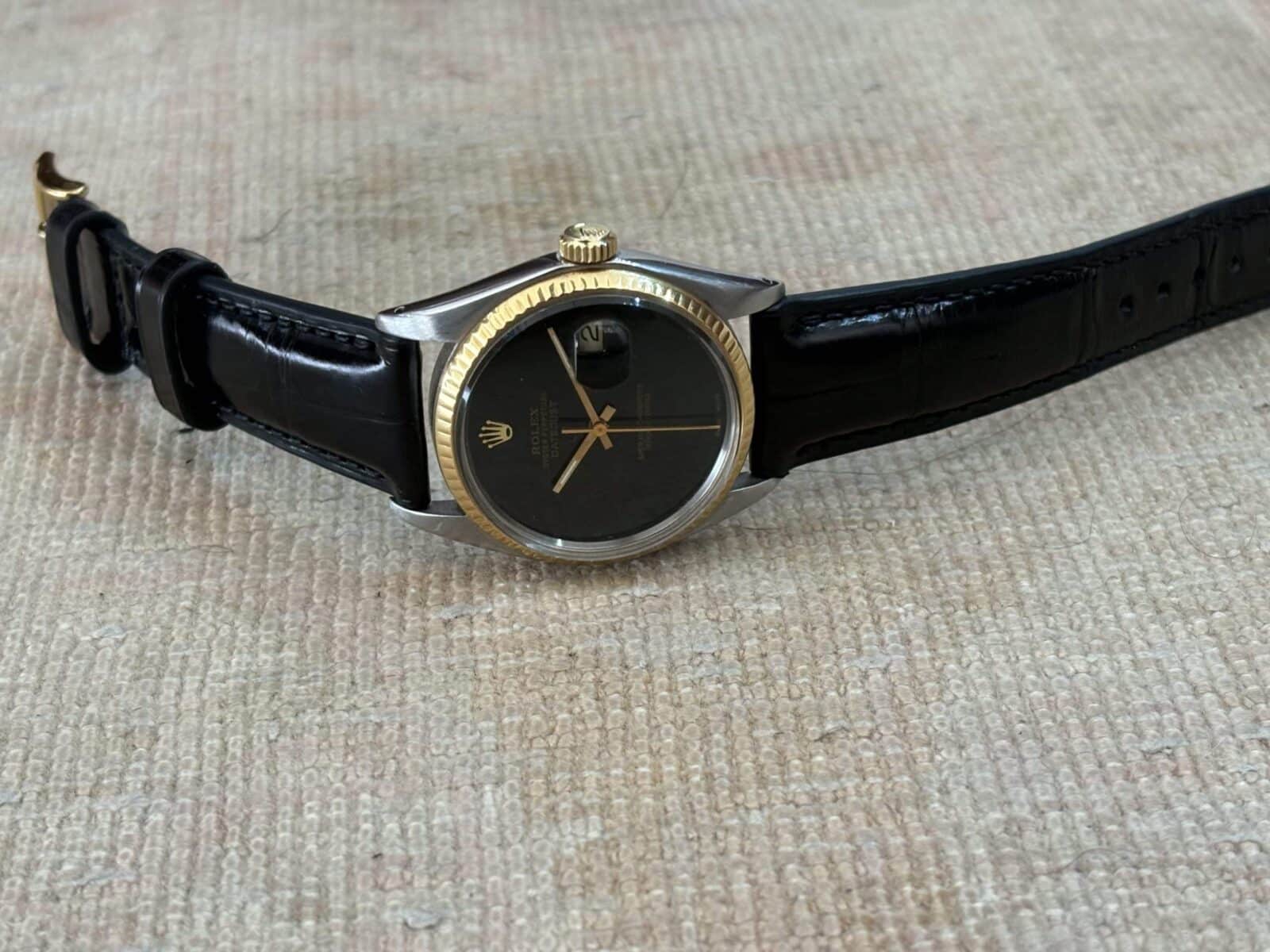 Rolex Datejust Oyster 36mm steel and Yellow Gold Bezel “Onix” Dial | Gothelf A. Watches — 7