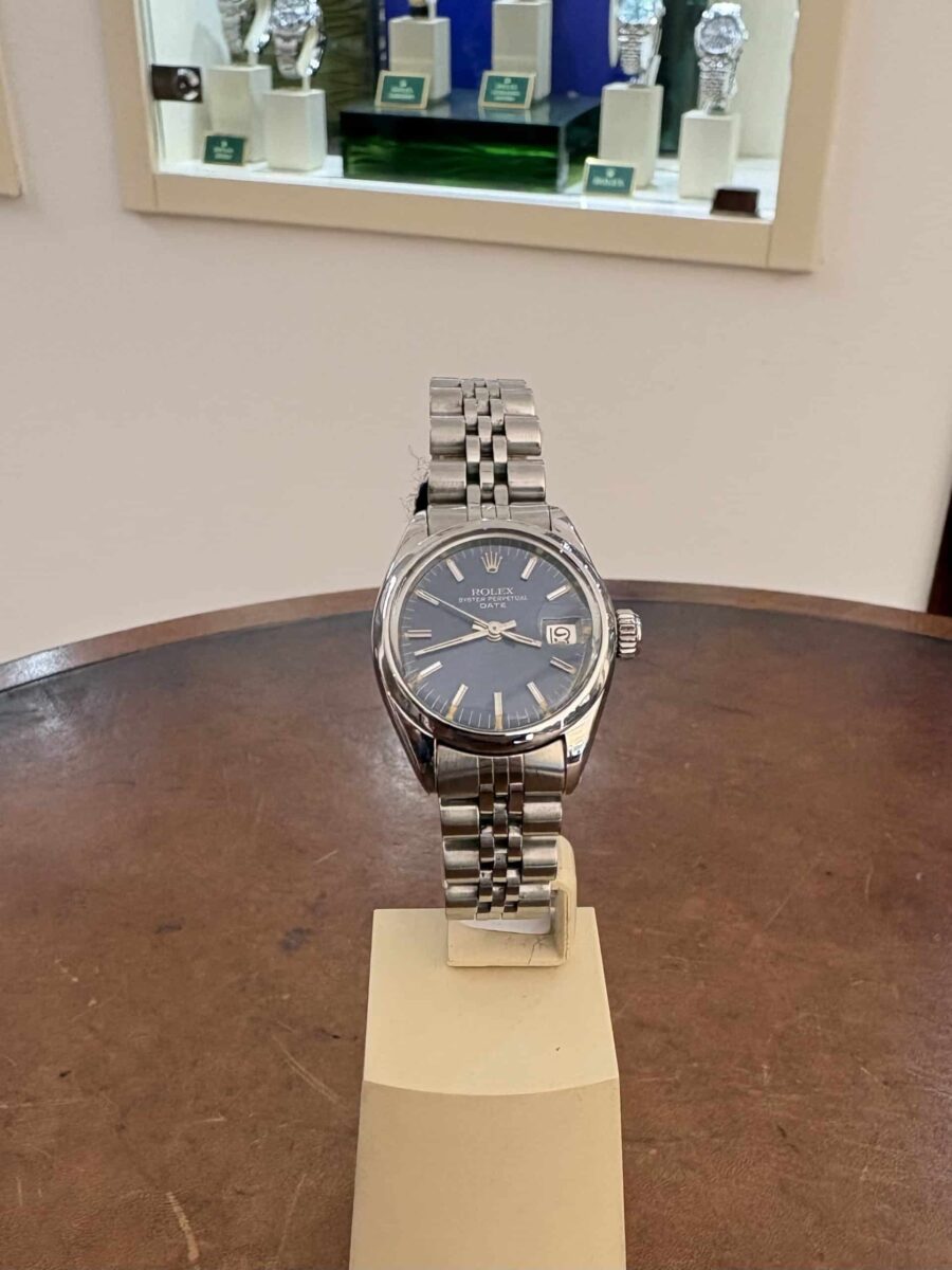 Rolex date Ladies 26mm Vintage Blue Dial 1978 ref.6196 Jubilee Bracelet | Gothelf A. Watches — 2