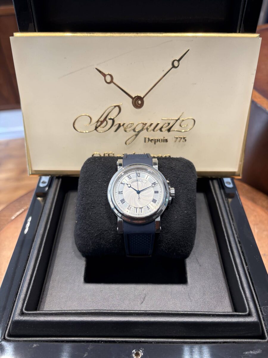 Breguet Marine 5817 Steel Automatic Blue Rubber Strap | Gothelf A. Watches — 3