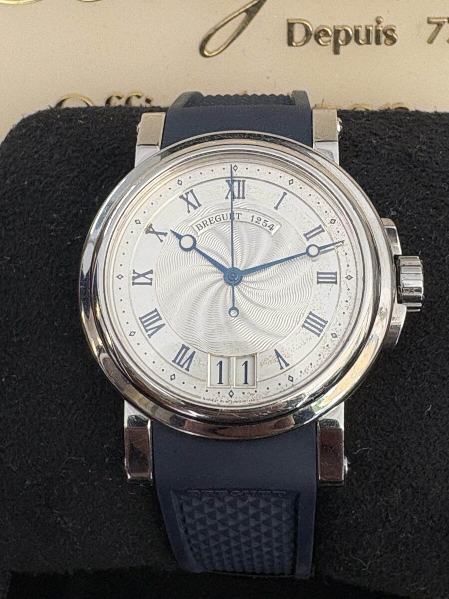 Breguet Marine 5817 Steel Automatic Blue Rubber Strap | Gothelf A. Watches — 4