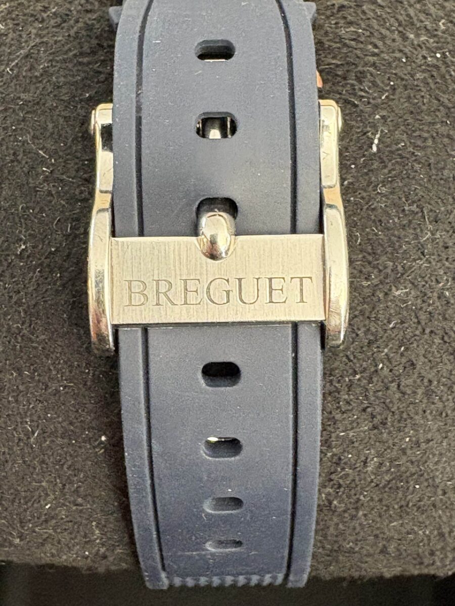 Breguet Marine 5817 Steel Automatic Blue Rubber Strap | Gothelf A. Watches — 5