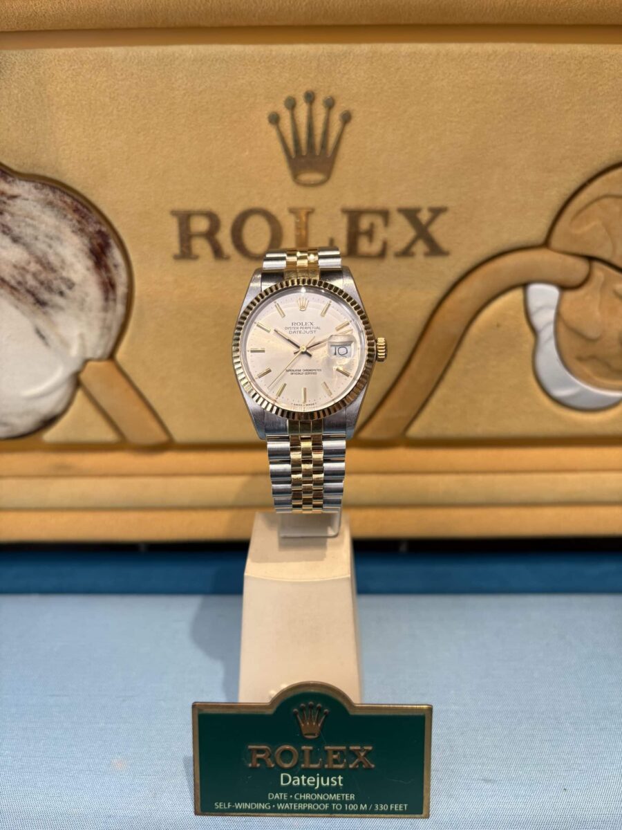 Rolex Datejust 36mm Steel+18k Yellow Gold Vintage pre-owned-1987 ref.16013 | Gothelf A. Watches — 6