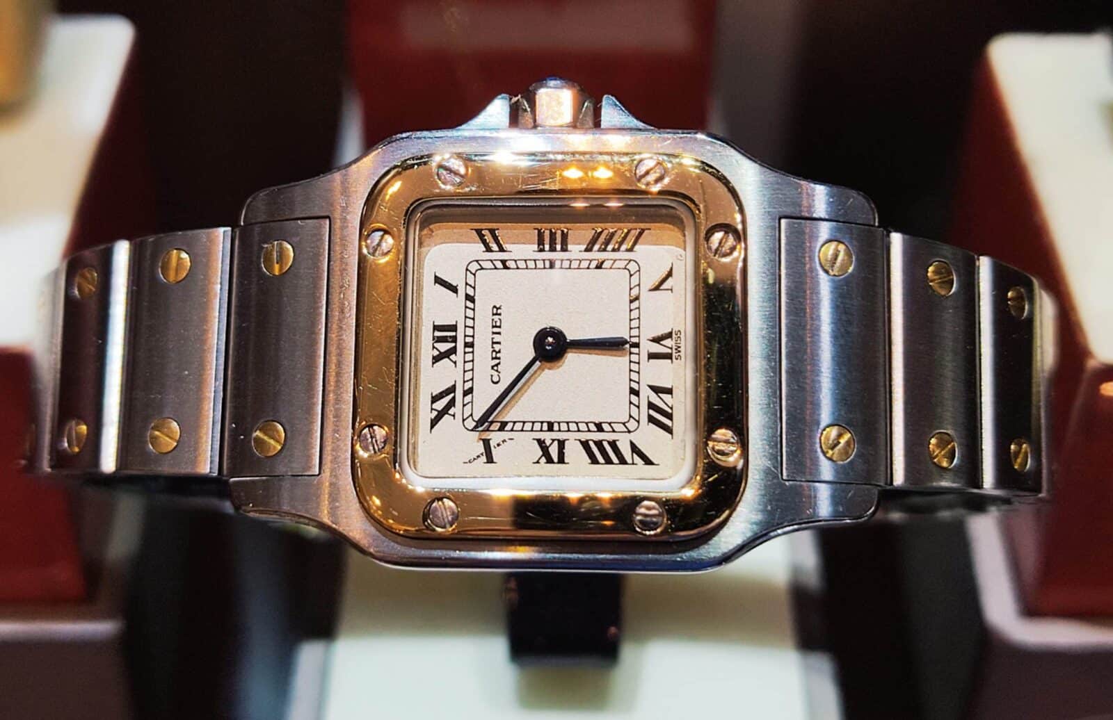 Cartier Santos Ladies Steel & Yellow Gold | Gothelf A. Watches — 2