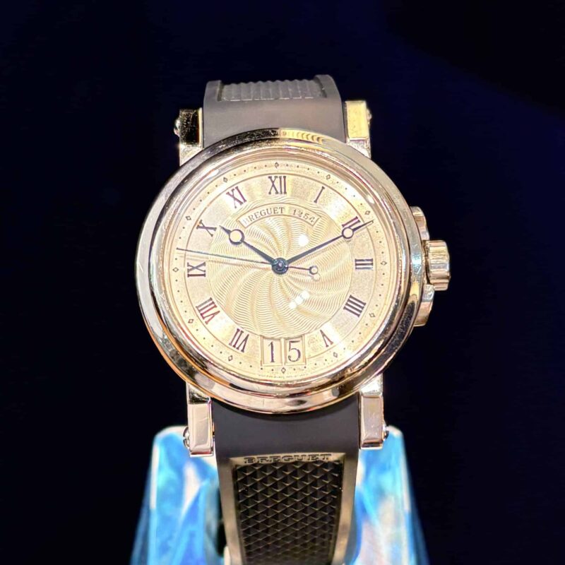 Breguet Marine 5817 Steel Automatic Blue Rubber Strap | Gothelf A. Watches