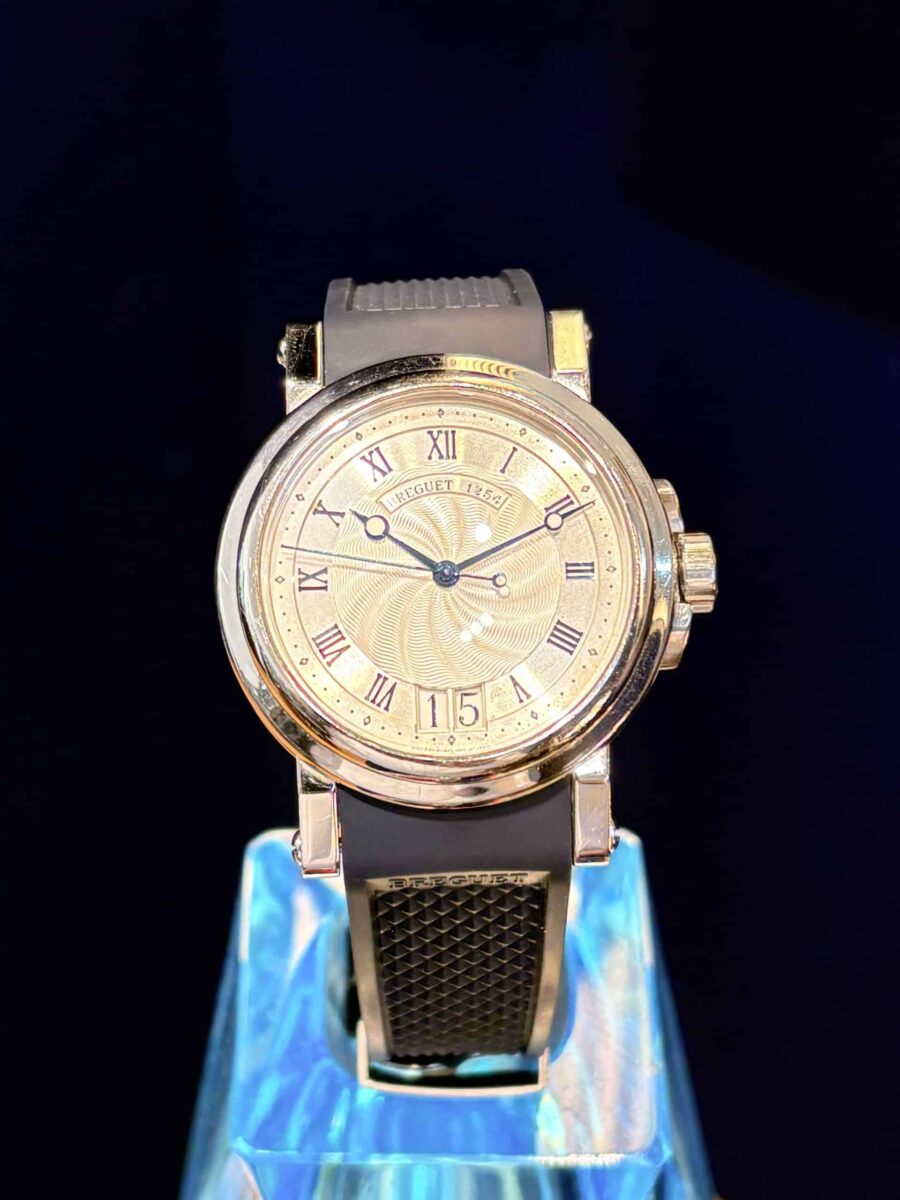 Breguet Marine 5817 Steel Automatic Blue Rubber Strap | Gothelf A. Watches