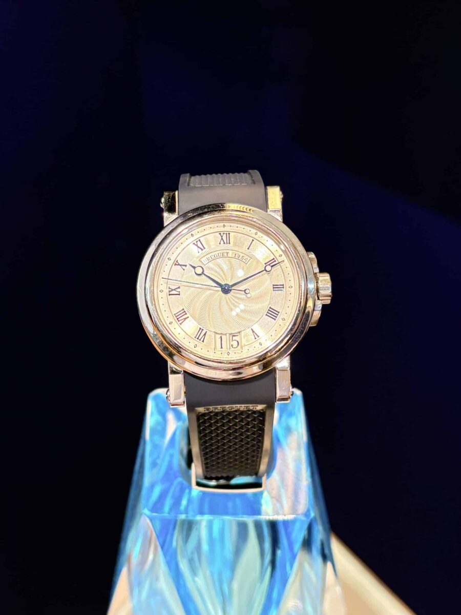 Breguet Marine 5817 Steel Automatic Blue Rubber Strap | Gothelf A. Watches — 8