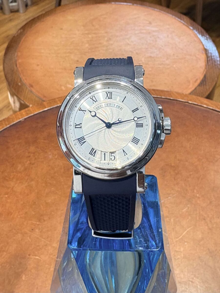Breguet Marine 5817 Steel Automatic Blue Rubber Strap | Gothelf A. Watches — 2