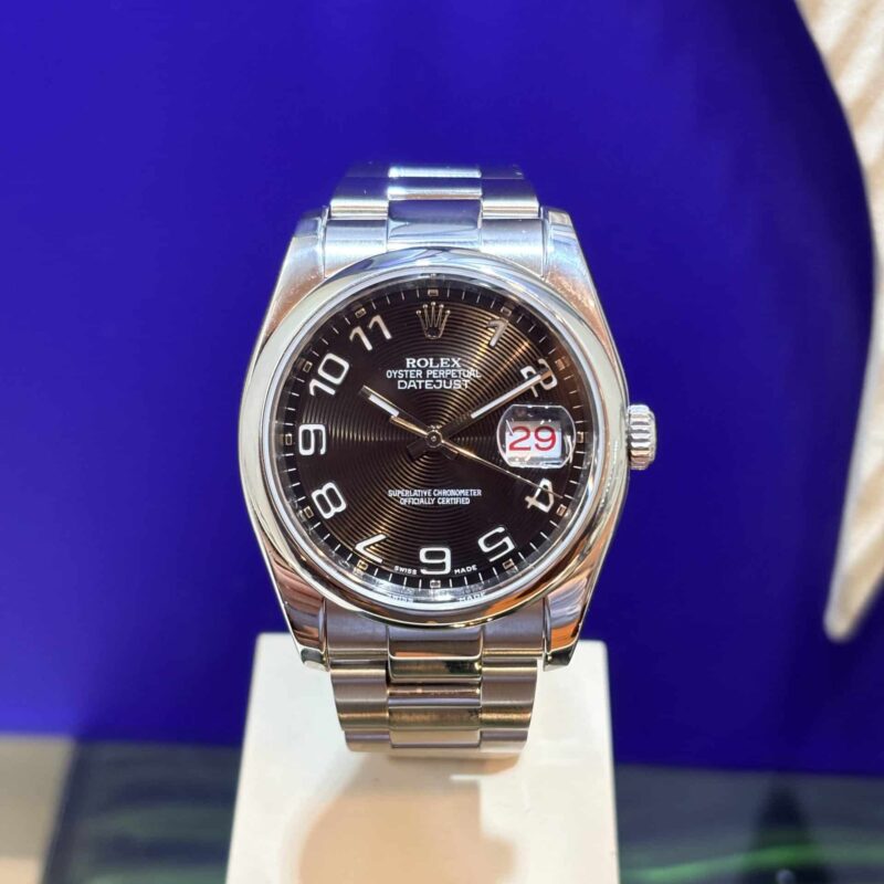 Rolex Datejust 36mm Steel Black Concentric Dial Roulette | Gothelf A. Watches
