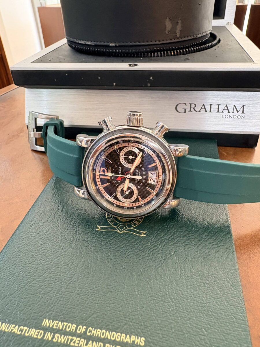Graham Chronograph Grand Silverstone Woodcote Limited Edition Swiss Automatic 44mm Men watch | Gothelf A. Watches — 2