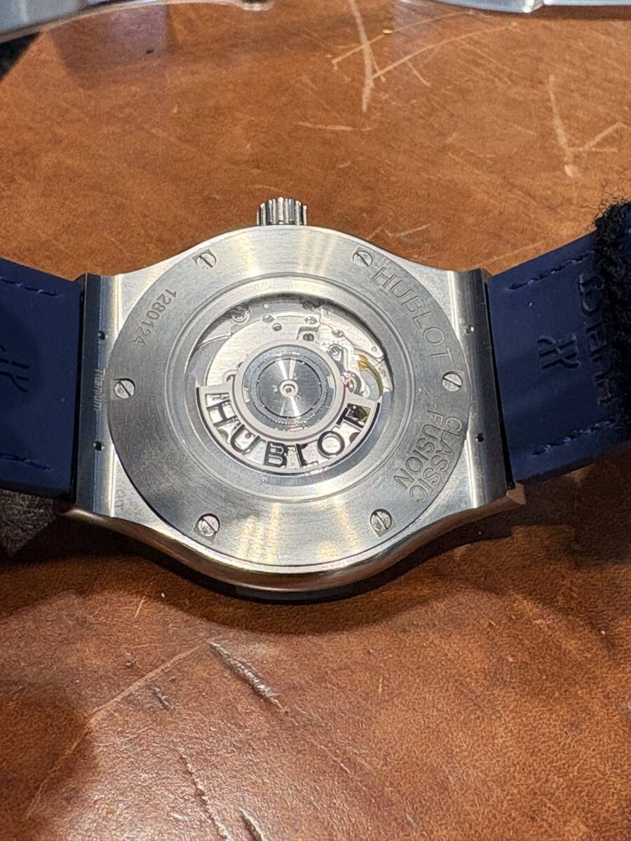 Hublot Classic Fusion Blue Titanium 45mm 511.NX.7170.LR | Gothelf A. Watches — 4