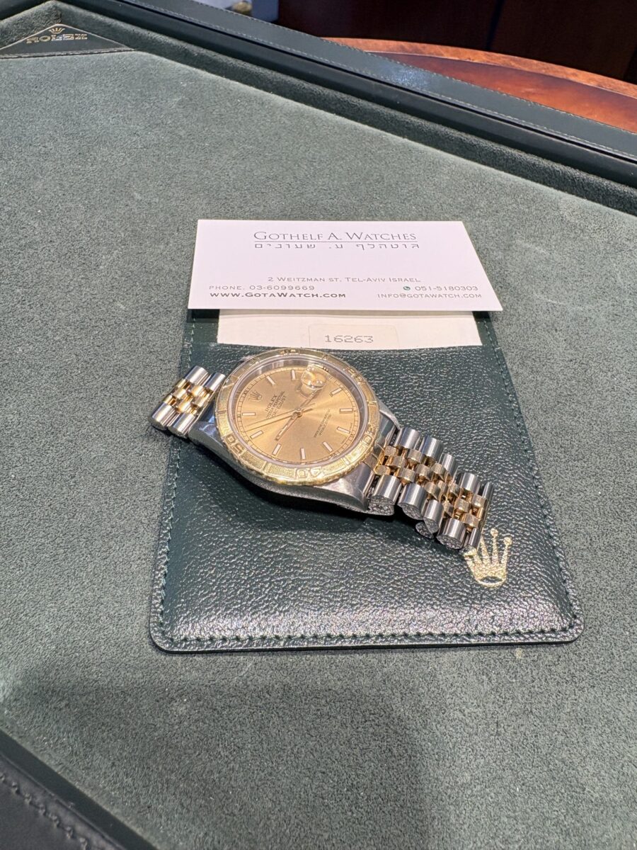Rolex Datejust Turn-O-Graph Steel & 18k Yellow Gold 36mm Ref.16263 + Papers!! | Gothelf A. Watches — 7