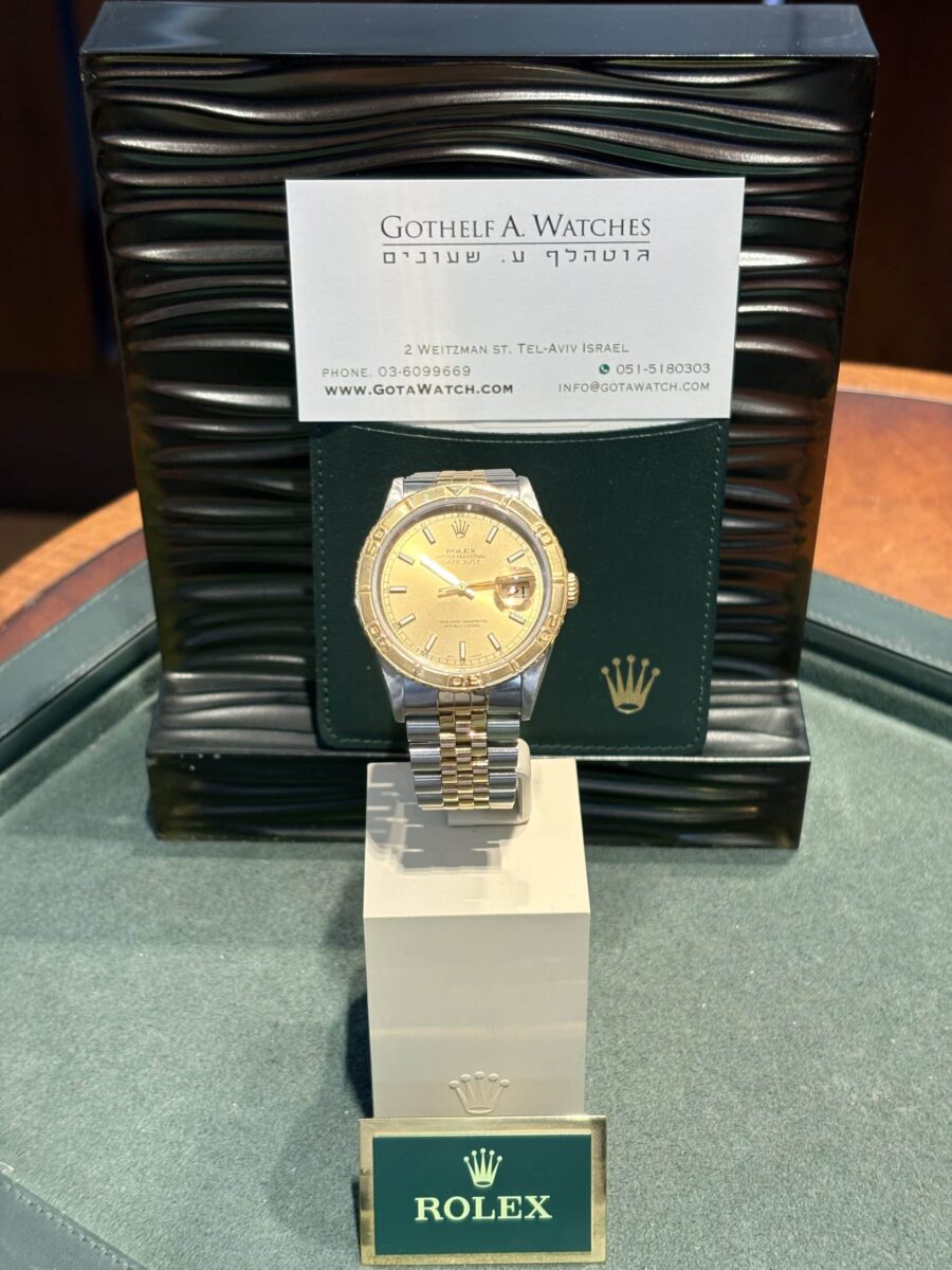 Rolex Datejust Turn-O-Graph Steel & 18k Yellow Gold 36mm Ref.16263 + Papers!! | Gothelf A. Watches — 2