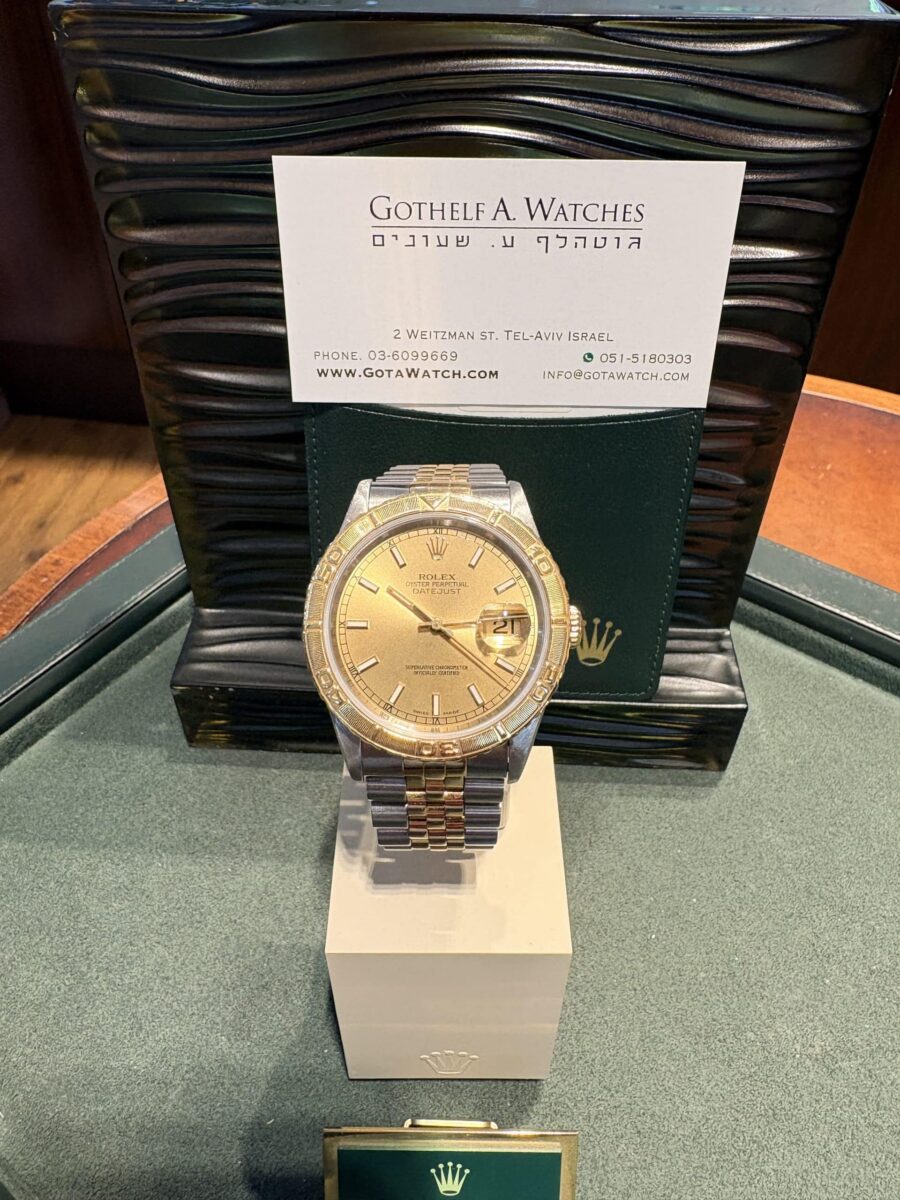 Rolex Datejust Turn-O-Graph Steel & 18k Yellow Gold 36mm Ref.16263 + Papers!! | Gothelf A. Watches — 3
