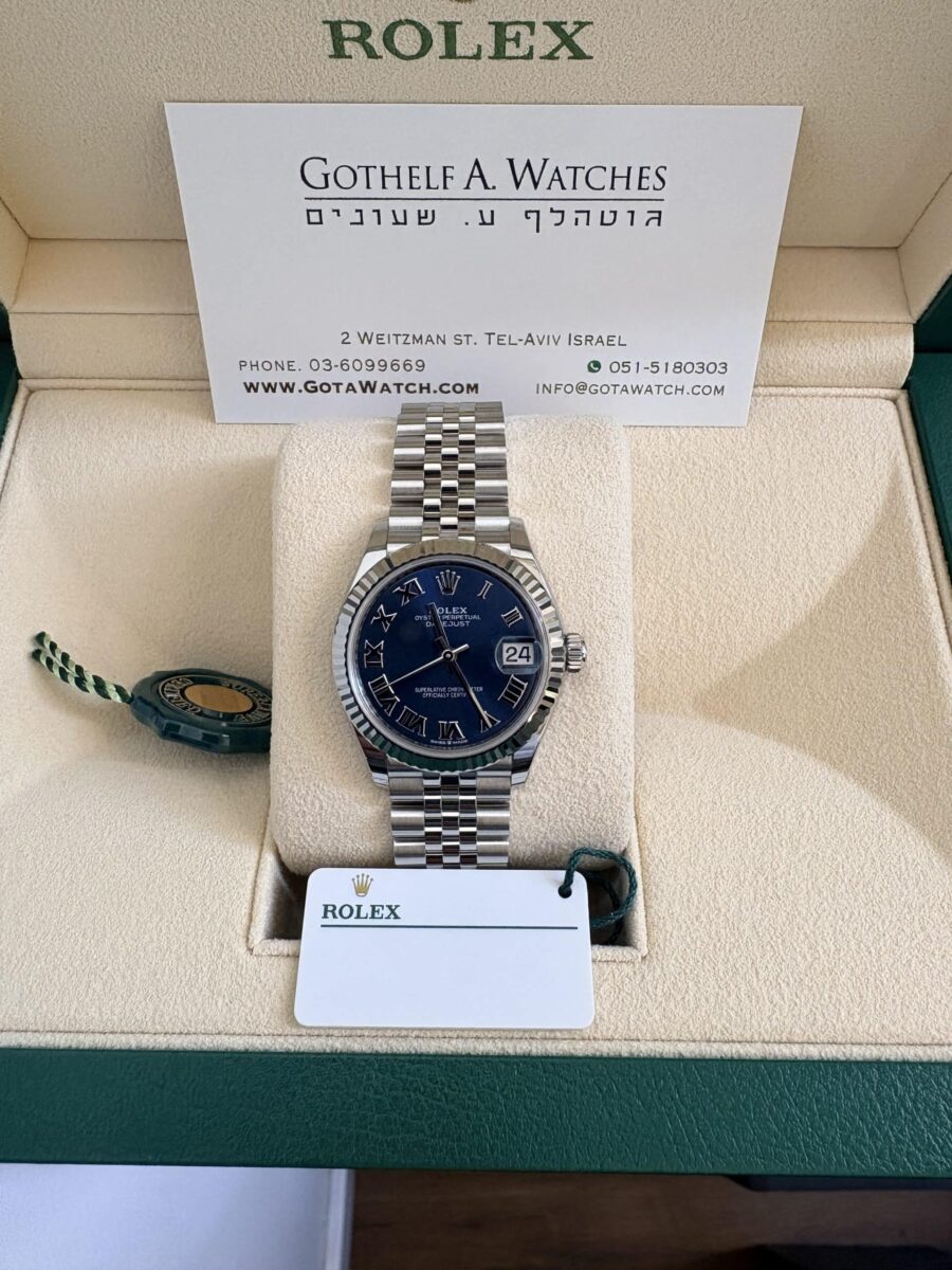 Rolex Datejust Ladies 31mm Blue Roman Dial 2025 | Gothelf A. Watches — 4