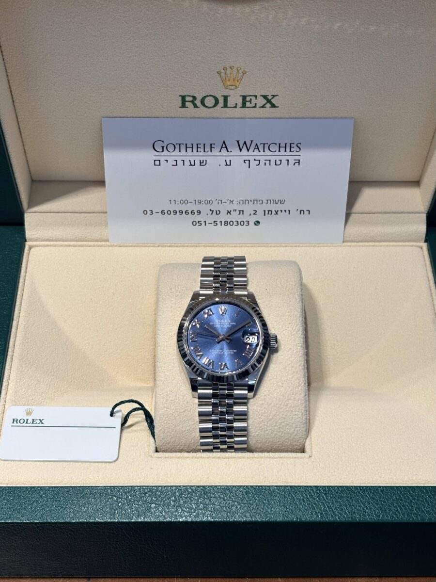 Rolex Datejust Ladies 31mm Blue Roman Dial 2025 | Gothelf A. Watches — 3
