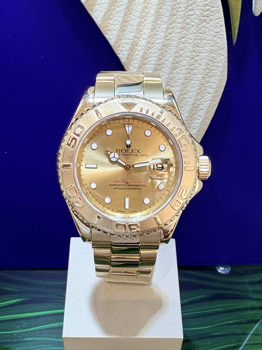 Rolex Yacht-Master 40mm 18K Yellow Gold Ref.16628 with Papers 1998!! | Gothelf A. Watches