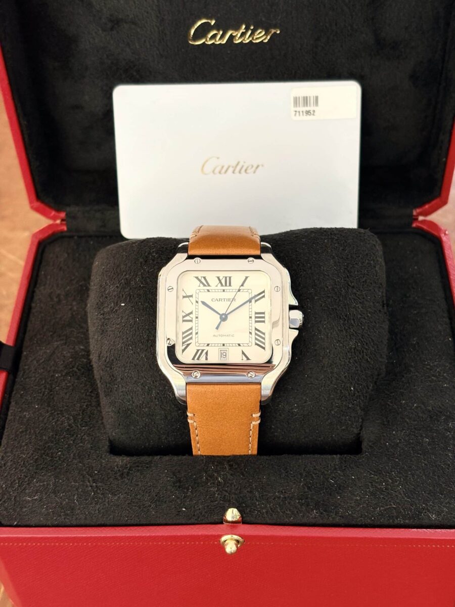 Santos de Cartier watch Large model, automatic movement, Silver dial | Gothelf A. Watches — 5