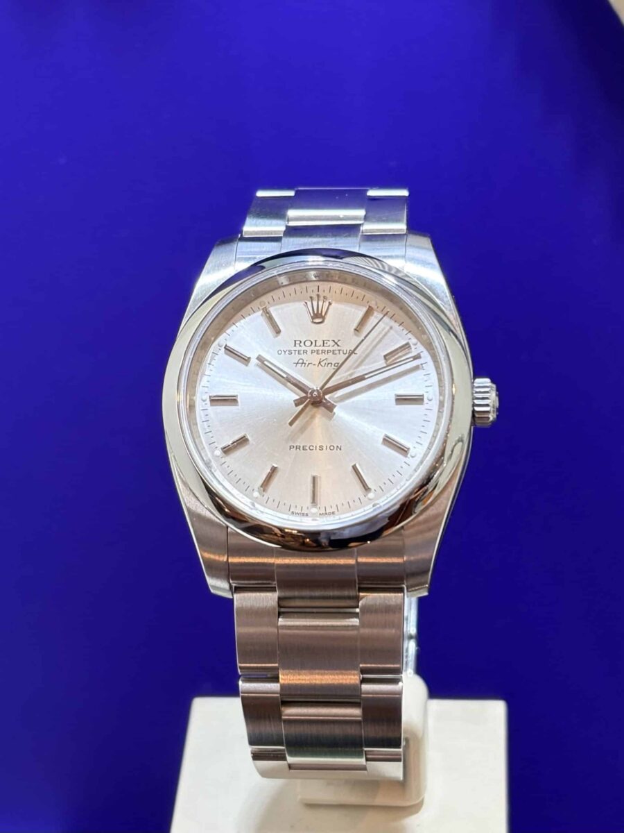 Rolex Oyster Perpetual Air King 34 mm Silver Dial ref.114210 | Gothelf A. Watches — 3