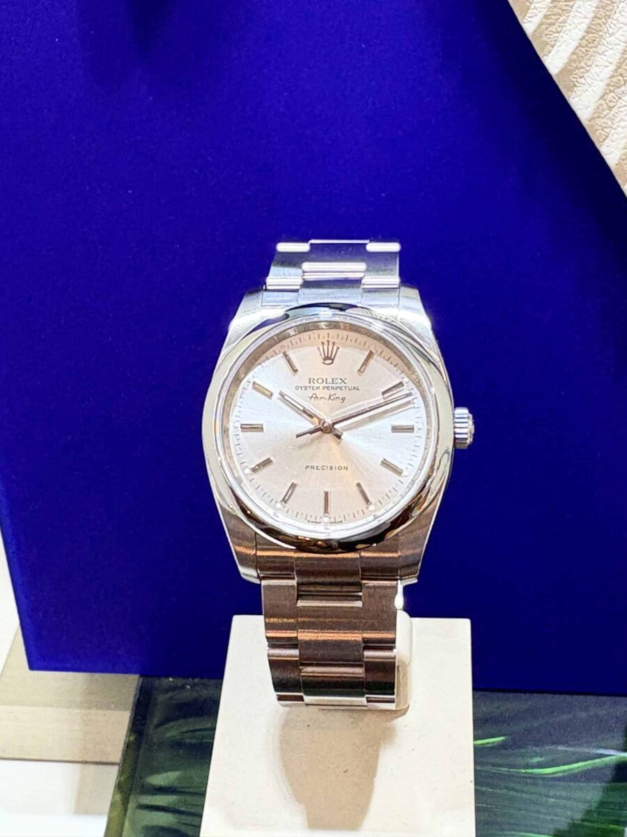 Rolex Oyster Perpetual Air King 34 mm Silver Dial ref.114210 | Gothelf A. Watches — 4