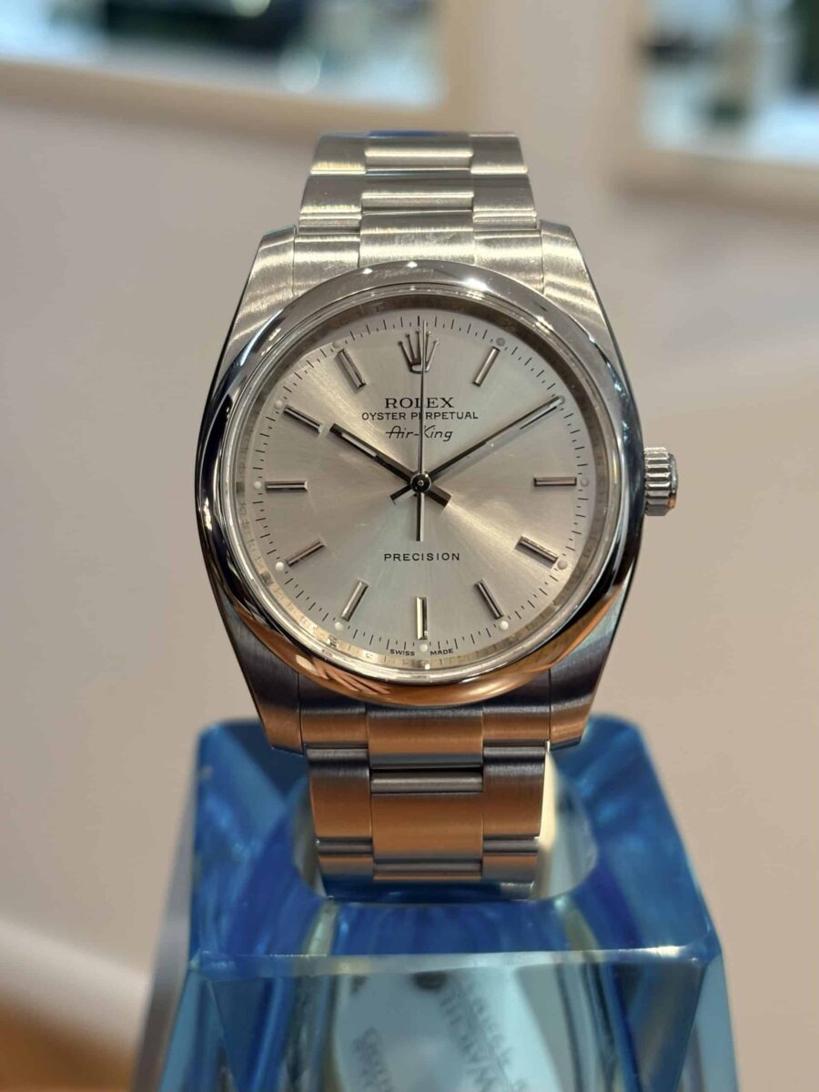 Rolex Oyster Perpetual Air King 34 mm Silver Dial ref.114210 | Gothelf A. Watches — 5