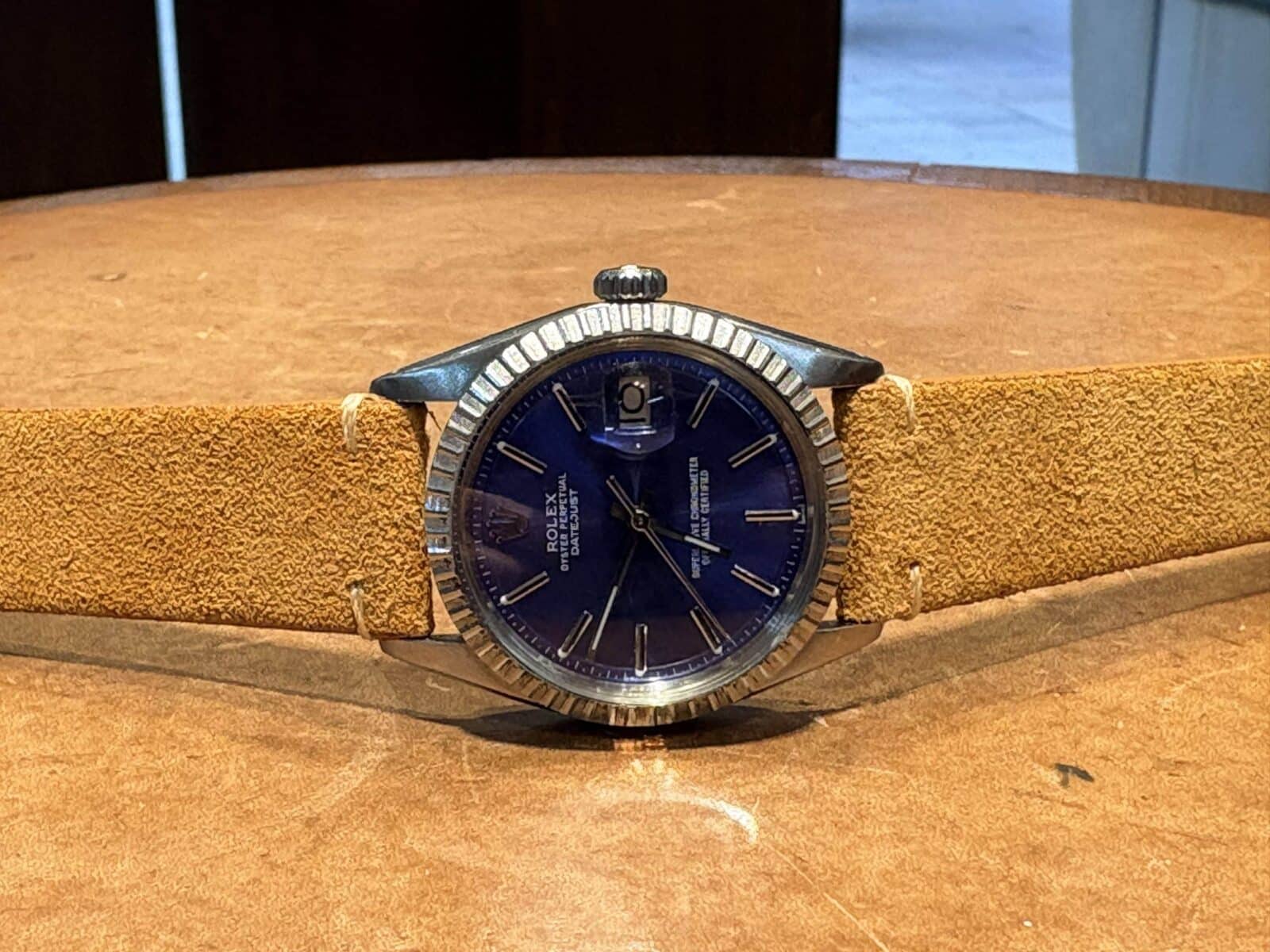 Rolex Datejust 1601 Vintage Blue Dial 36mm Steel Pre-owned 1978 | Gothelf A. Watches — 5