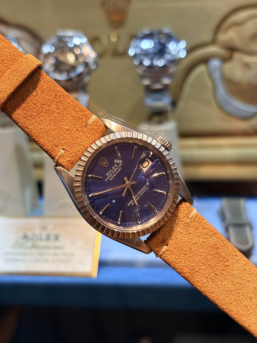 Rolex Datejust 1601 Vintage Blue Dial 36mm Steel Pre-owned 1978 | Gothelf A. Watches — 3