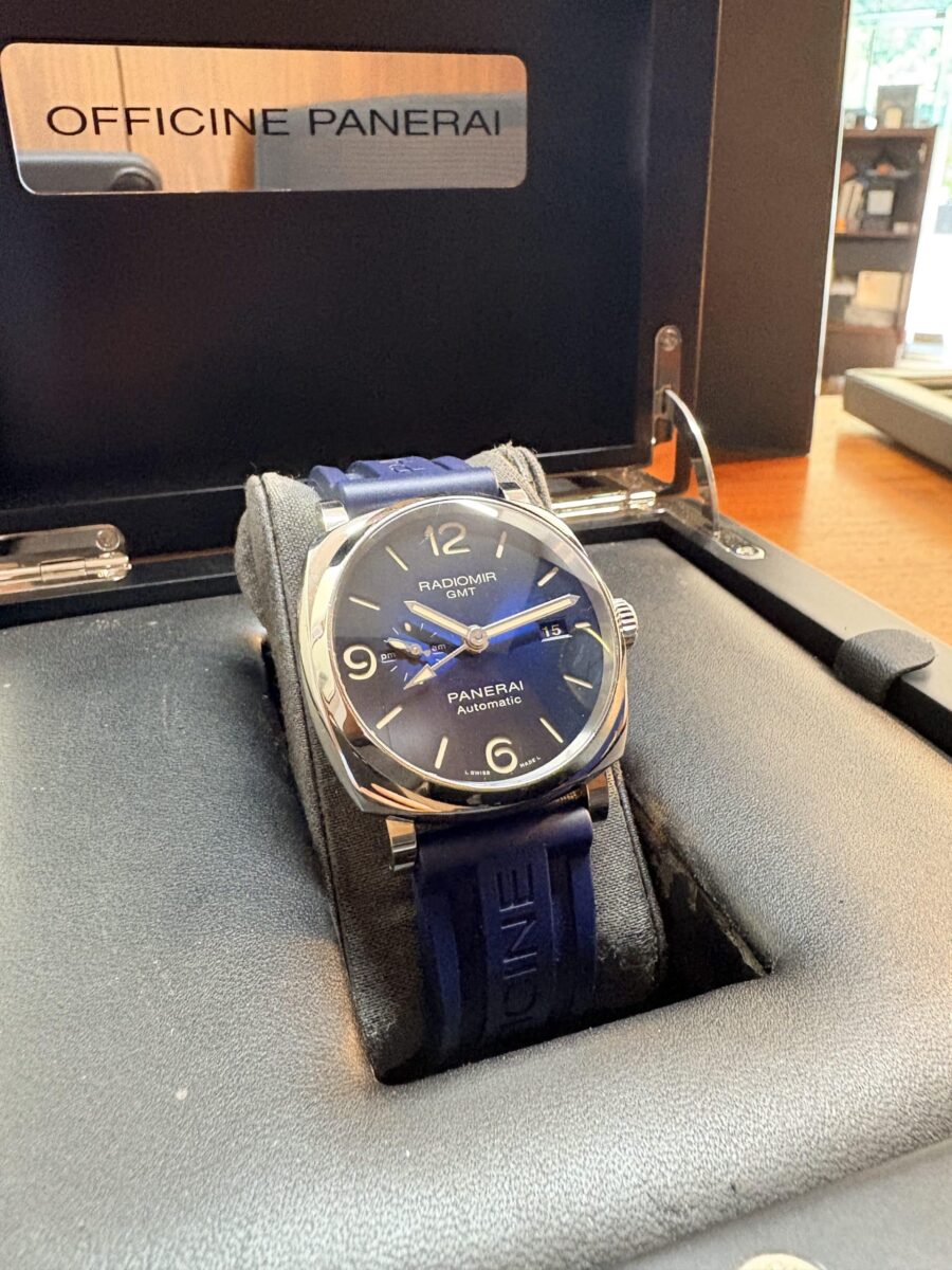 Panerai – Radiomir Mediterraneo GMT 3-Days Automatic Steel 45mm Blue Rubber Strap PAM00945 | Gothelf A. Watches — 8