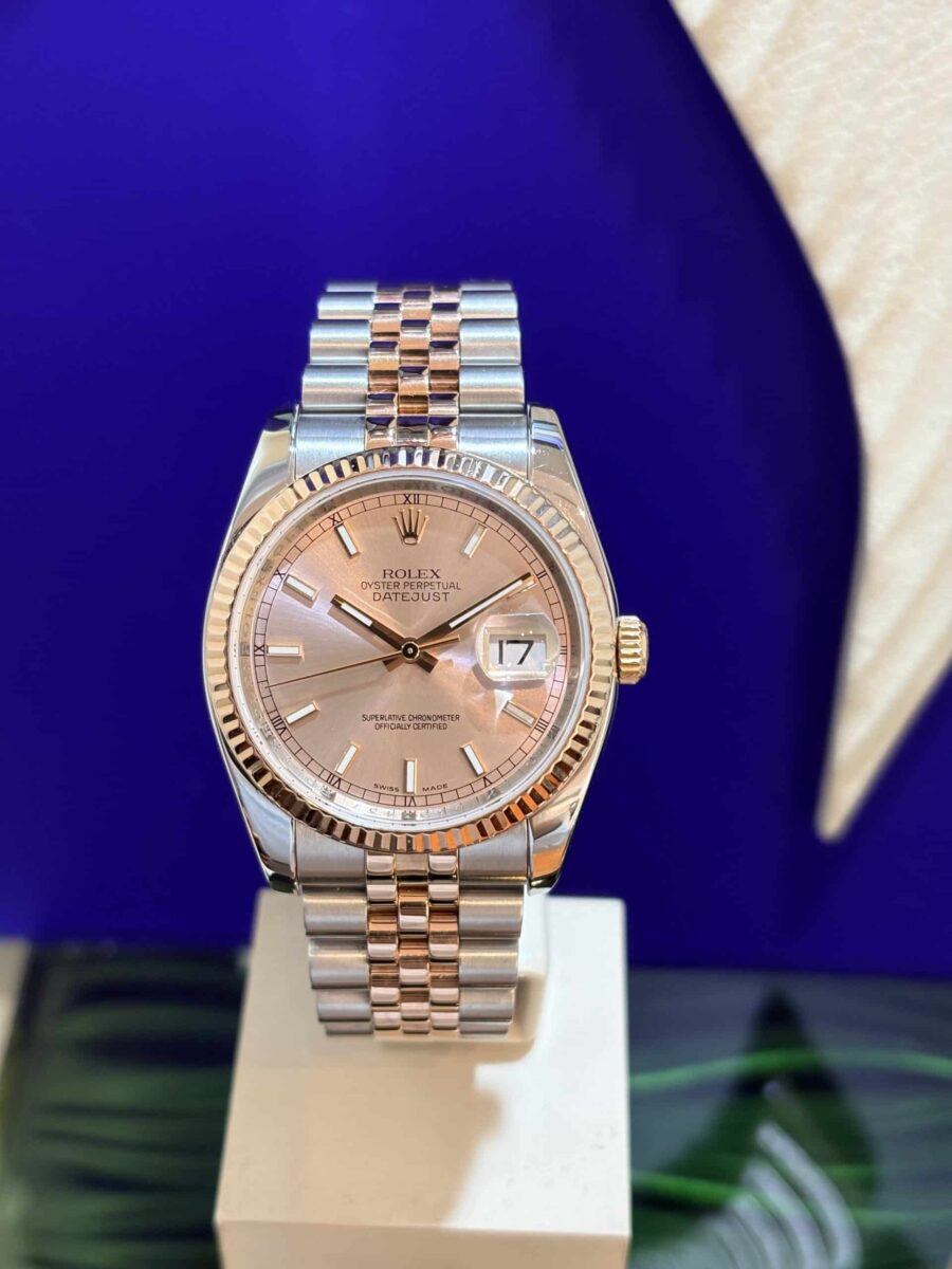 Rolex Datejust 36 mm Steel & 18K Rose Gold – Ref 116231 | Gothelf A. Watches — 5