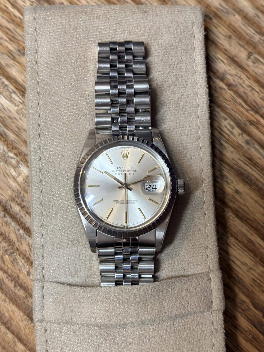 Rolex Datejust Silver dial with yellow gold markers ref 16030 | Gothelf A. Watches — 4
