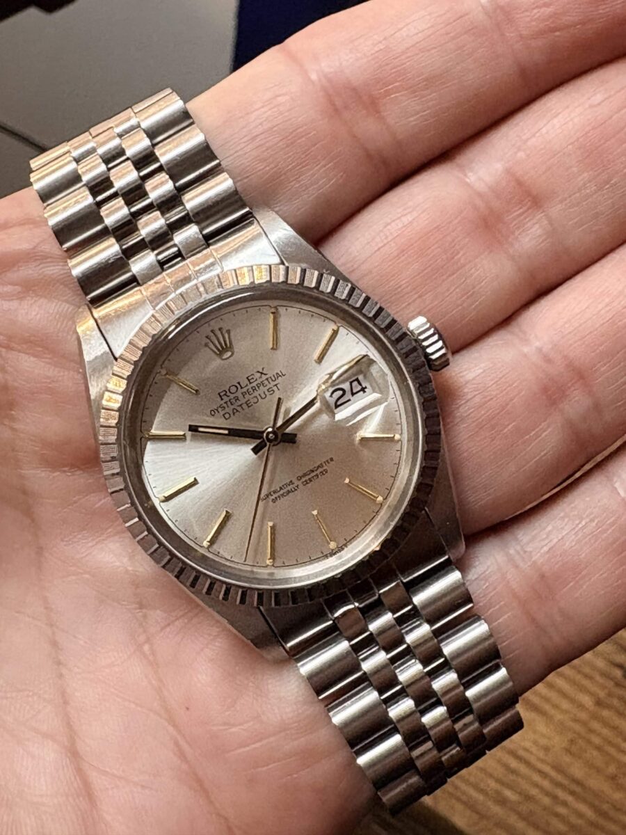 Rolex Datejust Silver dial with yellow gold markers ref 16030 | Gothelf A. Watches — 3