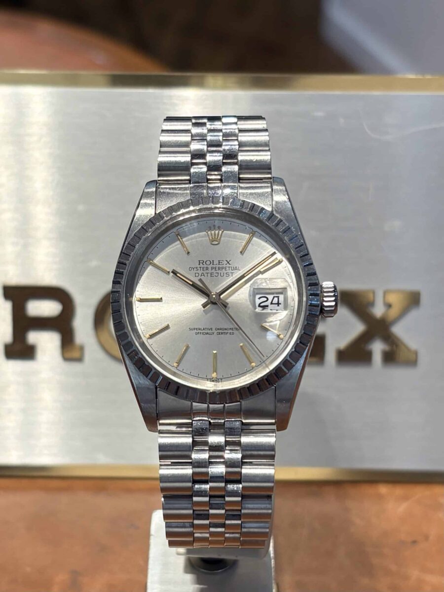 Rolex Datejust Silver dial with yellow gold markers ref 16030 | Gothelf A. Watches