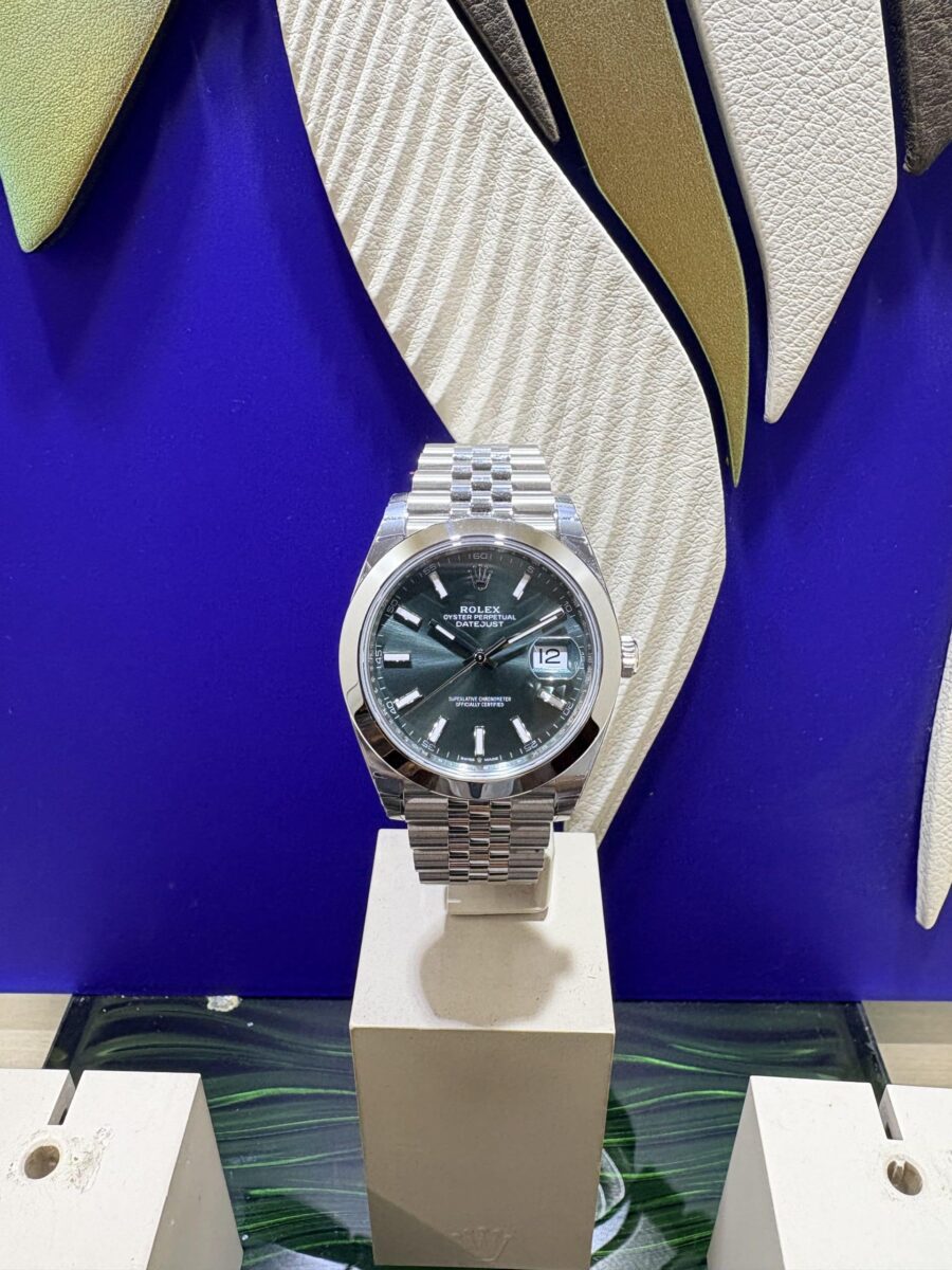 Rolex Oystersteel Datejust 41mm Mint Green Unworn | Gothelf A. Watches — 2