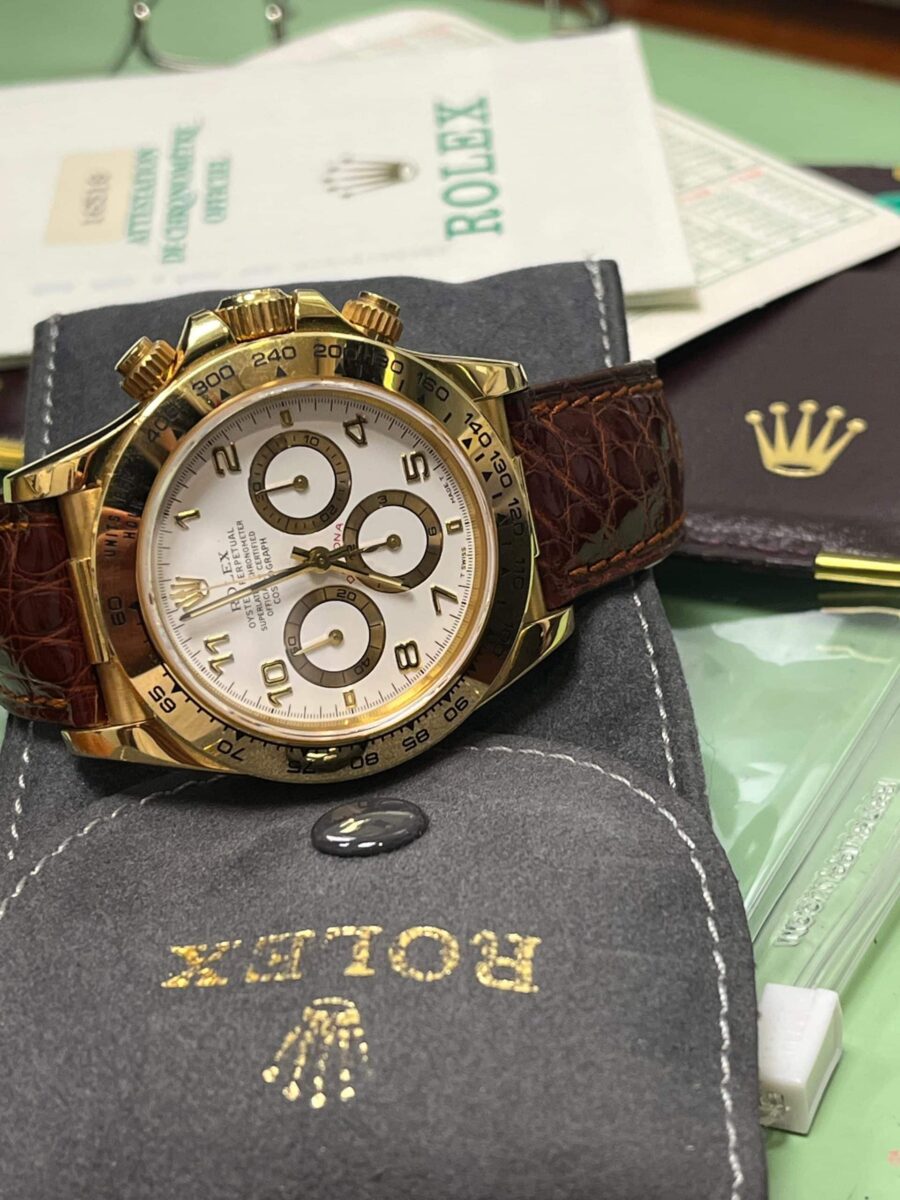 Rolex Daytona Zenith 18KYellow Gold ref.16518 Pre-owned Mint condition!! 1997 | Gothelf A. Watches